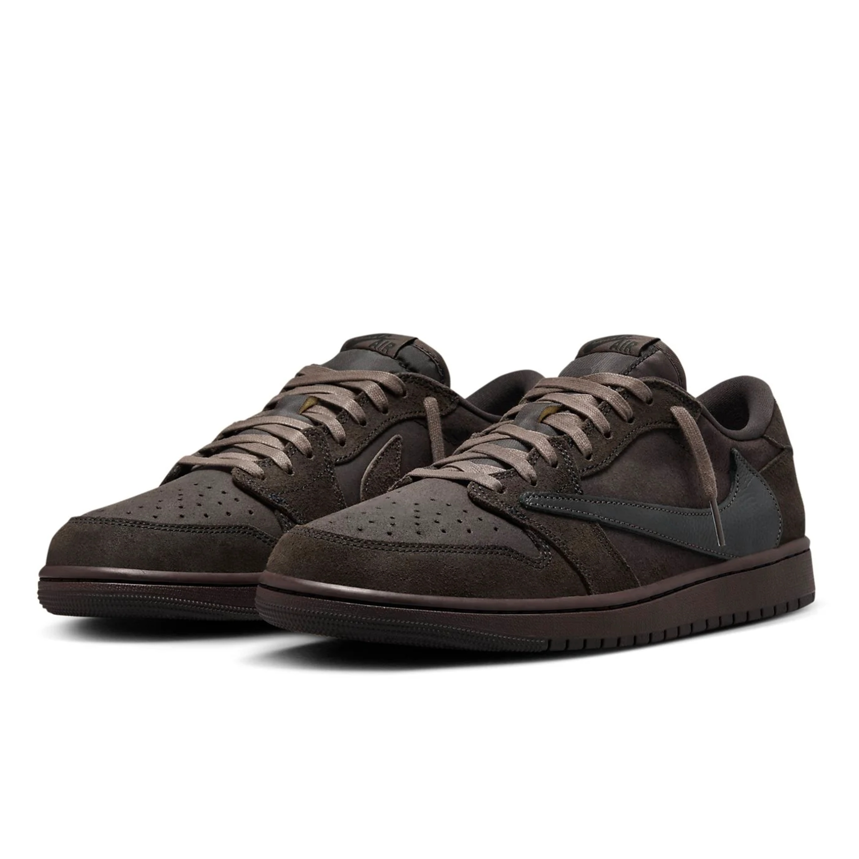 NEW! Air Jordan1 Retro Low OG SP x Travis Scott 'Velvet Brown